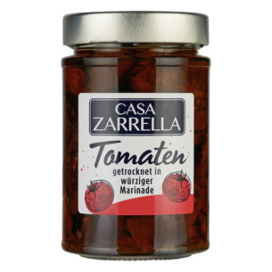 Casa Zarrella getrocknete Tomaten in würziger Marinade im Glas 290 g