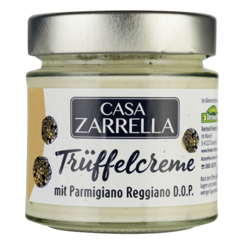 Casa Zarrella Trüffelcreme mit Parmigiano Reggiano im Glas 170 g