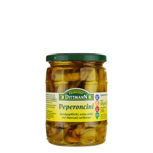 6429 Feinkost Dittmann Peperoncini extra mild 210g