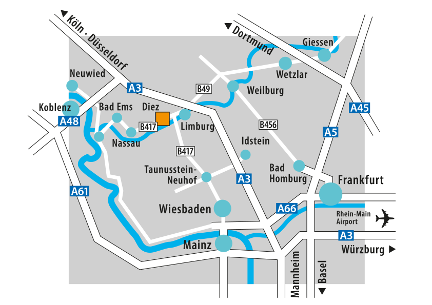 Karte mir Anfahrtsweg