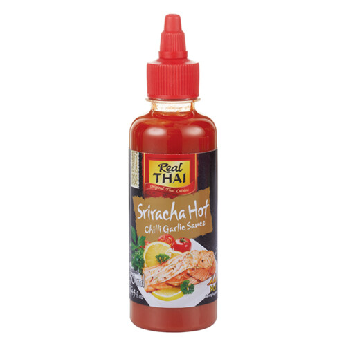 Real Thai Siracha Hot Chili Garlic Sauce Plastikflasche 250 ml