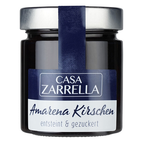 Casa Zarrella Amarena Kirschen entsteint und gezuckert im Glas 110 g