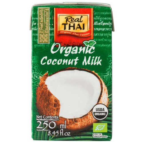 Real Thai Bio Kokosnussmilch Karton 250 ml