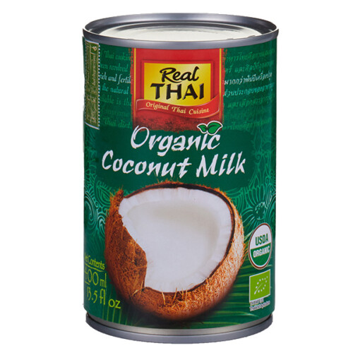 Real Thai Bio Kokosnussmilch in der Dose 400 ml