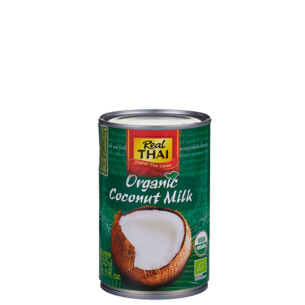 Real Thai Bio Kokosnussmilch in der Dose 400 ml