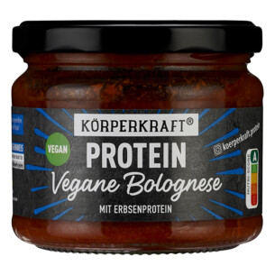 Körperkraft Protein Vegane Bolognese mit Erbsenprotein im Glas 280 g