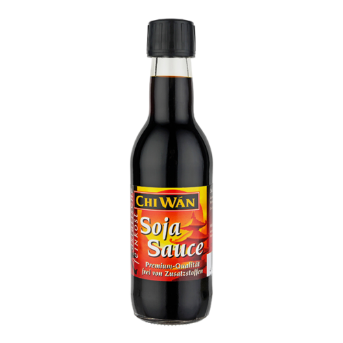 Chi Wan Sojasauce premium Qualität frei von Zusatzstoffen Glasflasche 250 ml