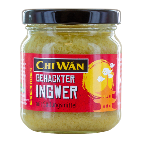 Chi Wan gehackter Ingwer mit Süßungsmittel im Glas 170 g