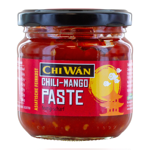 Chi Wan Chili Mango Paste feurig scharf im Glas 190 g