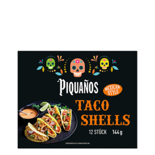 Piquanos Taco Shells Mexican Style 12 Stück im Karton 144 g
