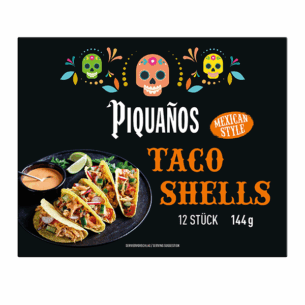 Piquanos Taco Shells Mexican Style 12 Stück im Karton 144 g