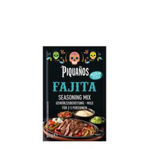 Piquanos Fajita Seasoning Mix Gewürzzubereitung Mild für 2 bis 3 Portionen Mexican Style 20 g