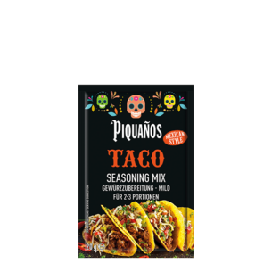 Piquanos Taco Seasoning Mix Gewürzzubereitung Mild für 2 bis 3 Portionen Mexican Style 20 g