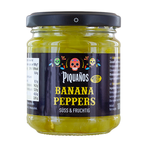 Piquanos Banana Peppers süß und fruchtig Mexican Style 180 g