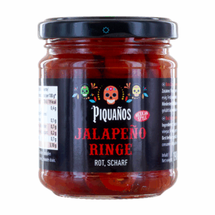 Piquanos Jalapeno Ringe Rot scharf Mexican Style 190 g