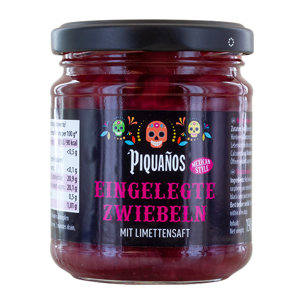 Piquanos Eingelegte Zwiebeln mit Limettensaft Mexican Style 190 g