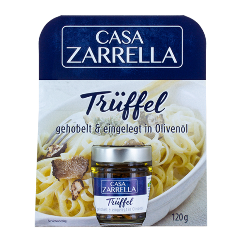 Casa Zarrella Trüffel gehobelt und eingelegt in Olivenöl im Glas 120 g