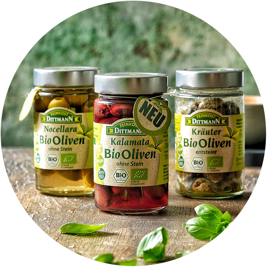 Bioprodukte Feinkost Dittmann Bioprodukte, 3 Gläser